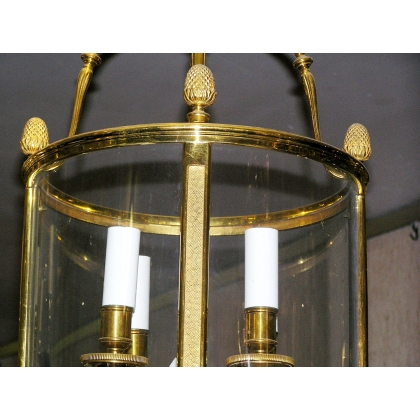 Chiselled gilded bronze hanging lantern by Moinat SA – Antiques and home décor