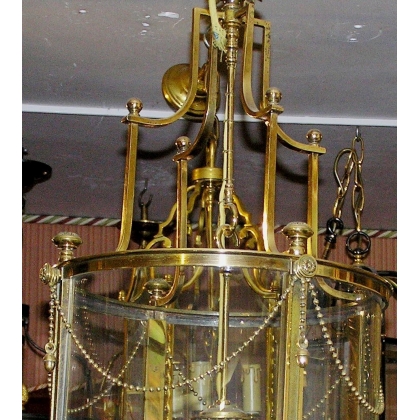 Louis XVI-style hanging lantern at  Moinat SA  - Antiques and home décor