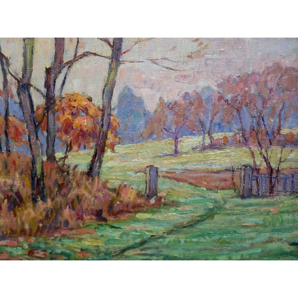 Paintings | Oil on canvas ‘Geneva Countryside’, Moinat SA  – Antiques and home décor