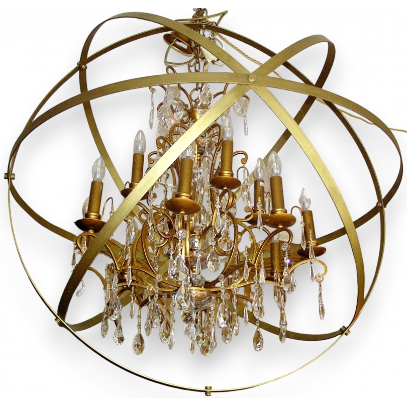 Lampshade, made of gold-coloured iron, from  Moinat SA  - Antiques and home décor