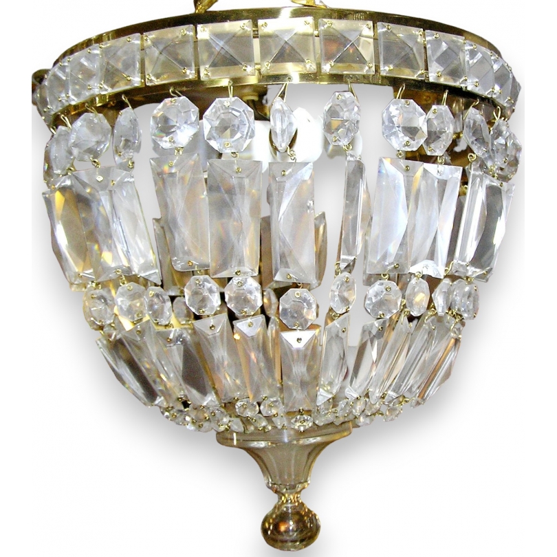 Crystal ceiling light at  Moinat SA  - Antiques and home décor