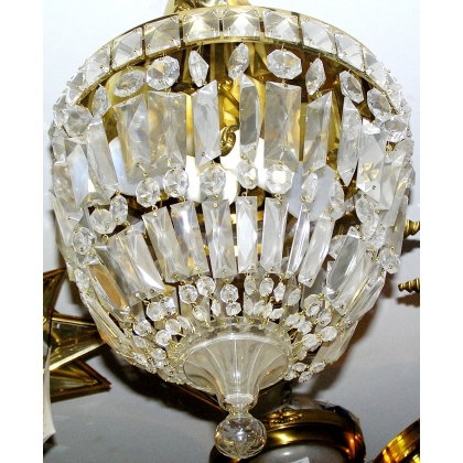 Crystal ceiling light at  Moinat SA  - Antiques and home décor