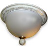 Painted alabaster ceiling light by  Moinat SA  - Antiques and home décor