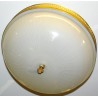Plafonnier 3 lumières en laiton-verre