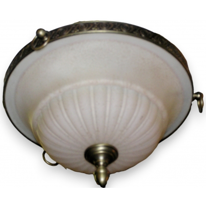 Suspension \"Clunia\" en verre et laiton