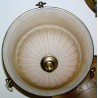 Suspension \"Clunia\" en verre et laiton