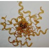 Ceiling light with amber glass elements, 6 available at Moinat SA – Antiques and home décor