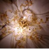 Ceiling light with amber glass elements, 6 available at Moinat SA – Antiques and home décor