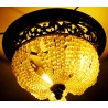 Electrified crystal ceiling light at  Moinat SA  - Antiques and home décor