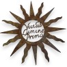 Wrought-iron ‘Soleil’ sign at Moinat SA – Antiques and home décor