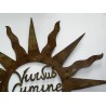 Wrought-iron ‘Soleil’ sign at Moinat SA – Antiques and home décor