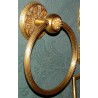 Single towel rack, gilded bronze, by  Moinat SA  - Antiques and home décor