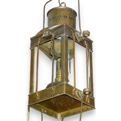  Lanterne anglaise en laiton sur  Moinat SA  - Antiquités décoration
