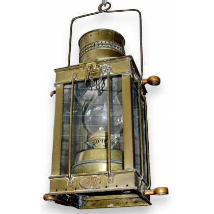  Lanterne anglaise en laiton sur  Moinat SA  - Antiquités décoration