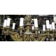 Lustre Napoleon III en bronze, 12 feux