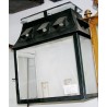 Green-painted iron lantern at  Moinat SA  - Antiques and home décor