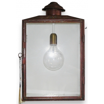 Rectangular iron wall sconce at  Moinat SA  - Antiques and home décor