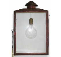 Lanterne-applique rectangulaire en fer