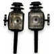 Paire de lampes de fiacre en laiton