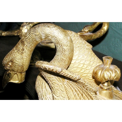 ‘Swan Neck’ spout in gilded bronze at  Moinat SA  - Antiques and decorative items