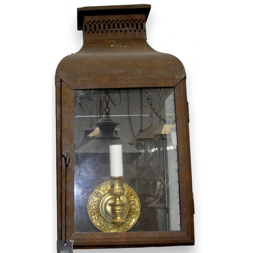 Rust-finish lantern at  Moinat SA  - Antiques and home décor