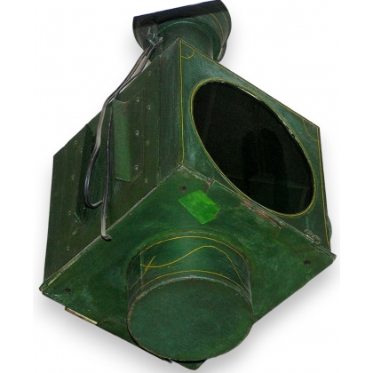 Lanterne de fiacre, peinte en vert