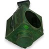 Lanterne de fiacre, peinte en vert