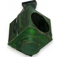 Lanterne de fiacre, peinte en vert