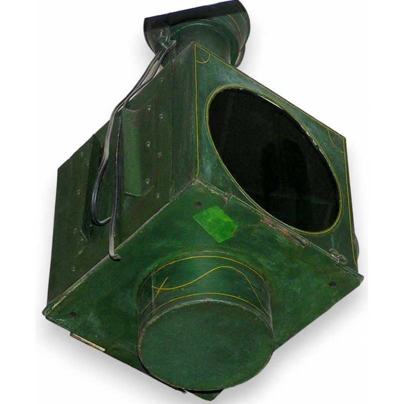 Lanterne de fiacre, peinte en vert
