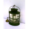 Green oval hanging lantern from Moinat SA – Antiques and home décor