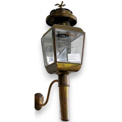  Lanterne de fiacre en laiton avec sur  Moinat SA  - Antiquités décoration