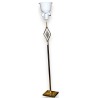 Floor lamp with lampshade, gilded brass, from Moinat SA – Antiques and home décor