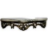 Brass console table with marble top by  Moinat SA  - Antiques and home décor