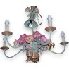 Painted iron chandelier, 5 lights, by Moinat SA – Antiques and home décor