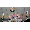 Painted iron chandelier, 5 lights, by Moinat SA – Antiques and home décor