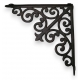 Petite console en fonte brune