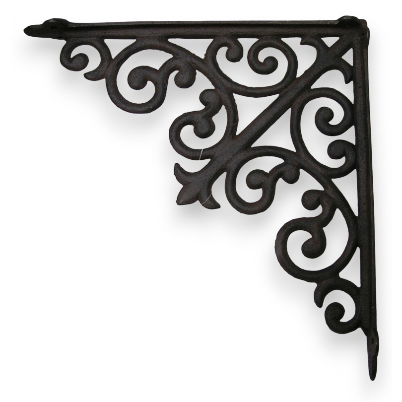 Petite console en fonte brune