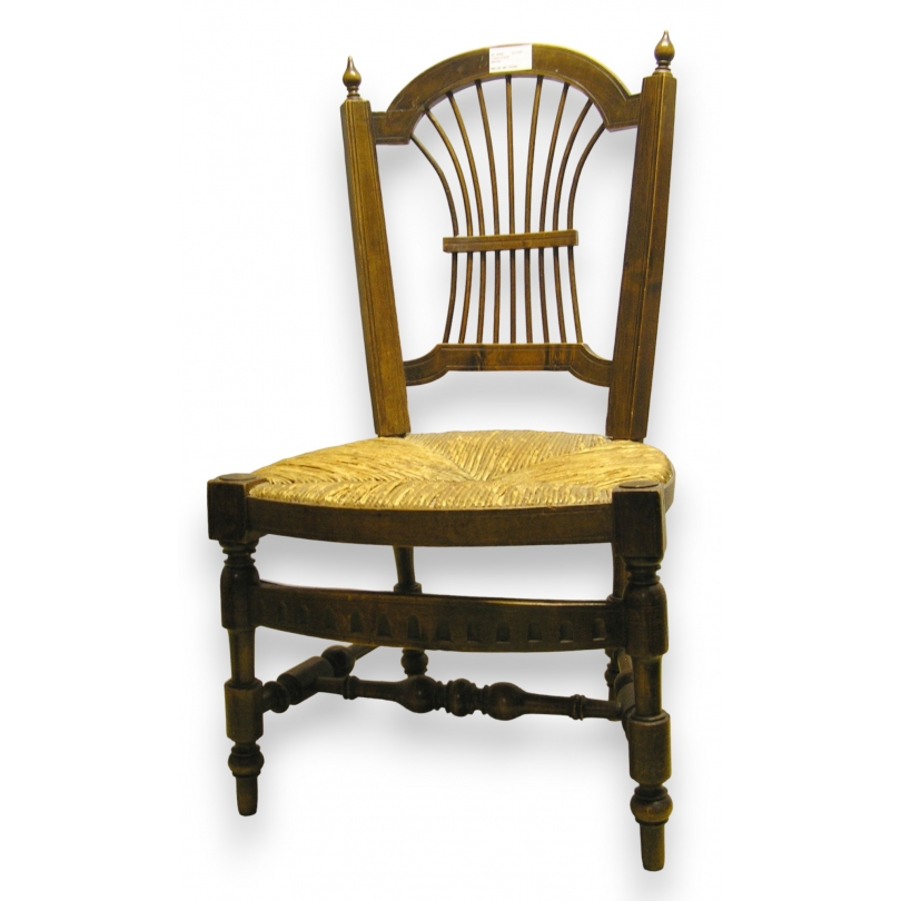 Chaise provençale siège paillé
