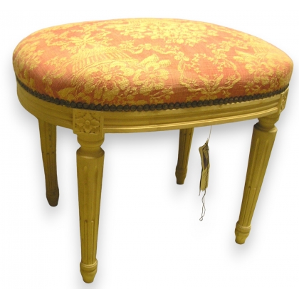 Tabouret ovale style Louis XVI