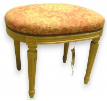Tabouret ovale style Louis XVI
