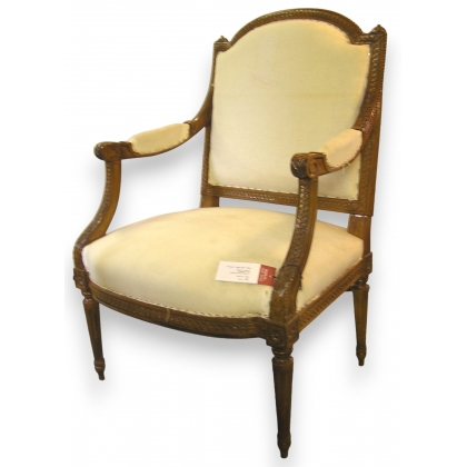 Fauteuil style Louis XVI, dossier
