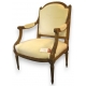 Fauteuil style Louis XVI, dossier