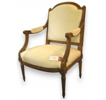 Fauteuil style Louis XVI, dossier