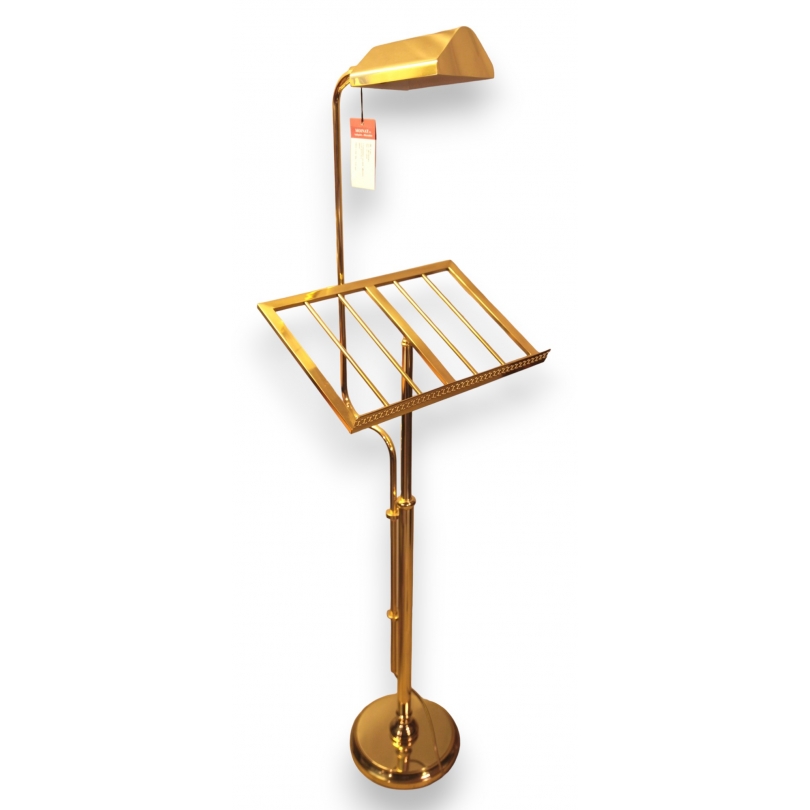 Lampadaire sur pied, réflecteur avec lutrin