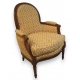Bergère style Louis XVI en noyer