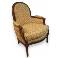 Bergère style Louis XVI en noyer