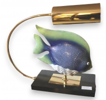 Lampe avec Poisson en porcelaine de MANGANI