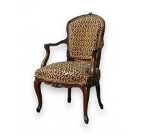 Fauteuil cabriolet Louis XV bernois.