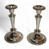 Paire de Bougeoirs argentés