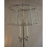  Lampadaire argenté perles cristal 1940 sur  Moinat SA  - Antiquités décoration